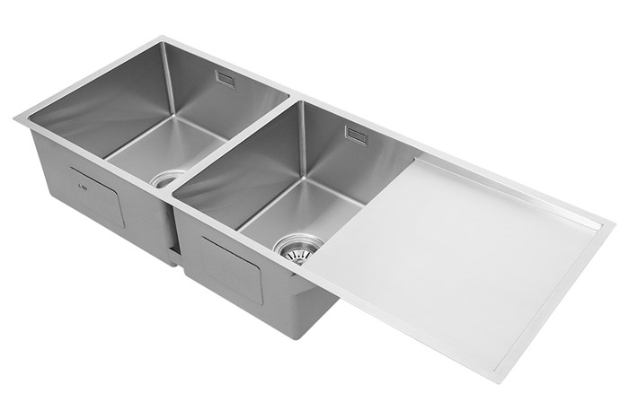 Chậu rửa chén 2 ngăn 1 cánh inox Hafele HS21-SSD2S90L (567.94.050) Màu Inox