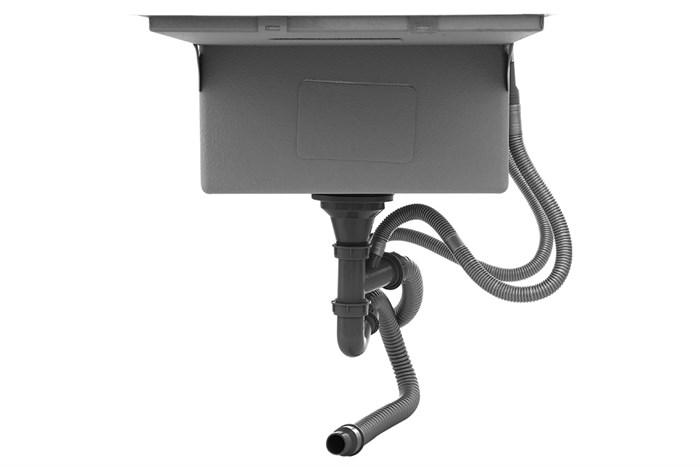 Chậu rửa chén 2 ngăn 1 cánh inox Hafele HS21-SSD2S90L (567.94.050) Màu Inox