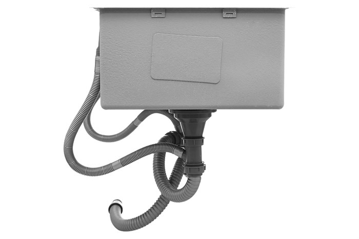 Chậu rửa chén 2 ngăn 1 cánh inox Hafele HS21-SSD2S90L (567.94.050) Màu Inox