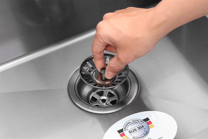 Chậu rửa chén 1 ngăn inox Hafele HS21-SSN1S60 (567.96.300) Màu Đen