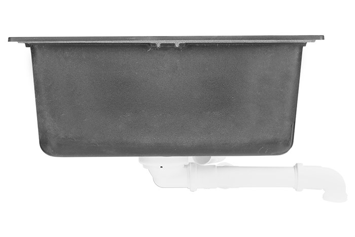 Chậu rửa chén 2 ngăn 1 cánh đá thạch anh Hafele HS19-GED2S80 đen (570.35.370) Màu Đen