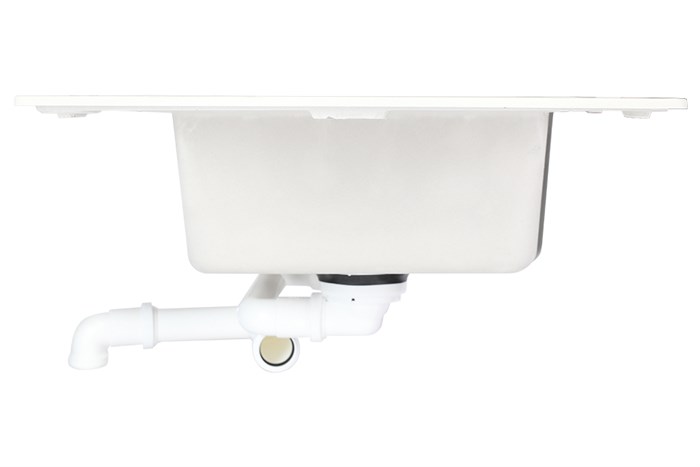 Chậu rửa chén 2 ngăn 1 cánh đá thạch anh Hafele HS19-GED2S80 Kem (570.35.470) Màu Kem