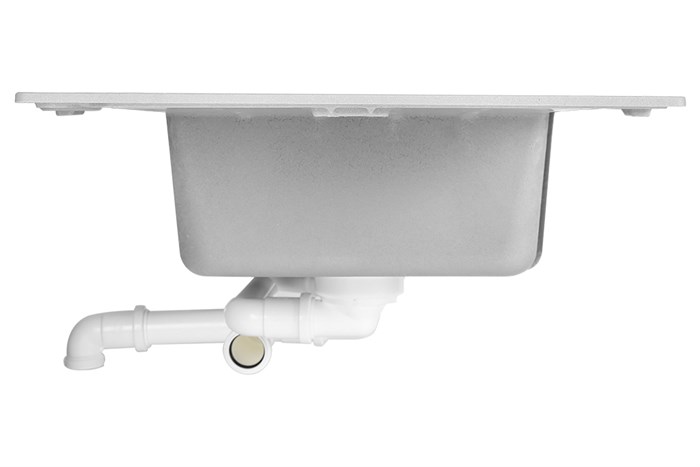 Chậu rửa chén 2 ngăn 1 cánh đá thạch anh Hafele HS19-GED2S80 Xám (570.35.570) Màu Xám