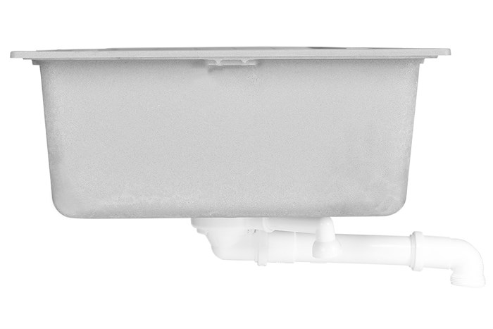 Chậu rửa chén 2 ngăn 1 cánh đá thạch anh Hafele HS19-GED2S80 Xám (570.35.570) Màu Xám