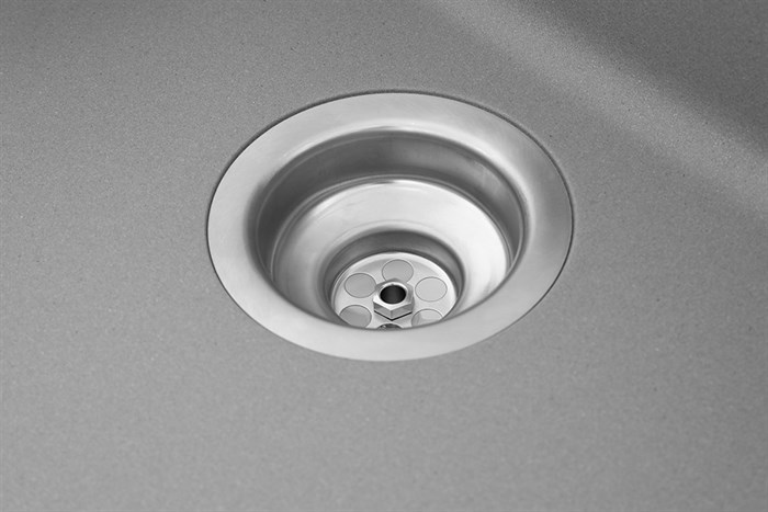 Chậu rửa chén 1 ngăn 1 cánh đá Hafele GED1S60 Xám Màu Xám