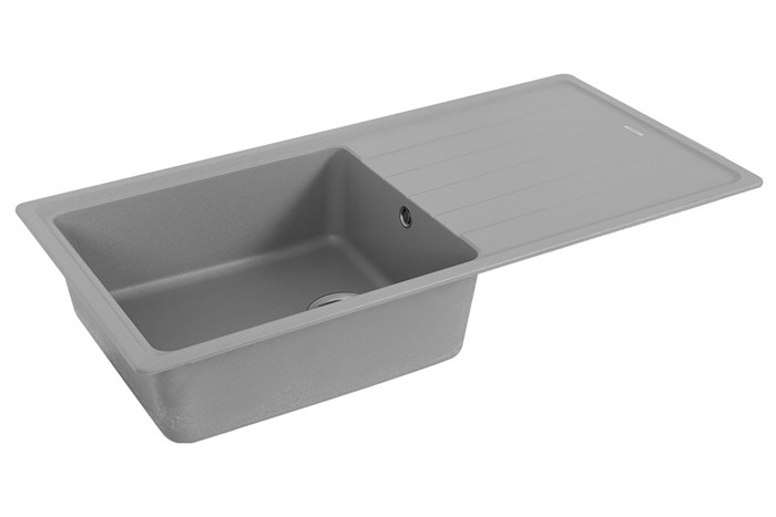 Chậu rửa chén 1 ngăn 1 cánh đá Hafele GED1S60 Xám Màu Xám