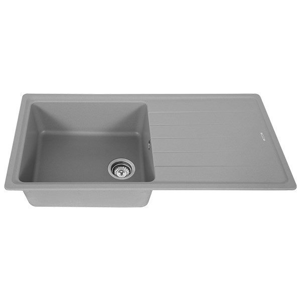 Chậu rửa chén 1 ngăn 1 cánh đá Hafele GED1S60 Xám