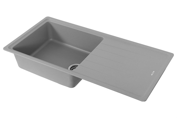 Chậu rửa chén 1 ngăn 1 cánh đá Hafele GED1S60 Xám Màu Xám