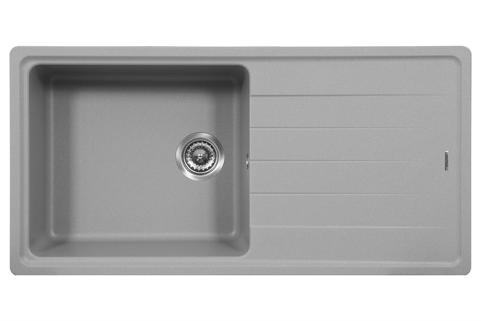 Chậu rửa chén 1 ngăn 1 cánh đá Hafele GED1S60 Xám Màu Xám