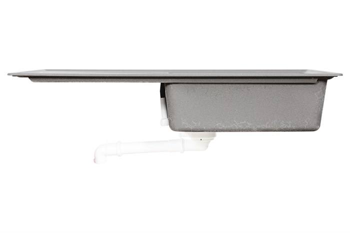 Chậu rửa chén 1 ngăn 1 cánh đá Hafele GED1S60 Xám Màu Xám