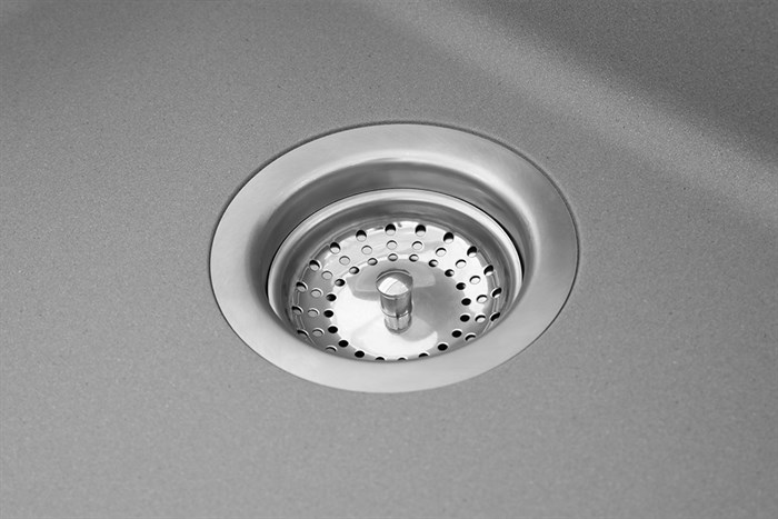 Chậu rửa chén 1 ngăn 1 cánh đá Hafele GED1S60 Xám Màu Xám