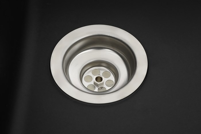 Chậu rửa chén 1 ngăn 1 cánh đá Hafele GED1S60 Đen Màu Đen