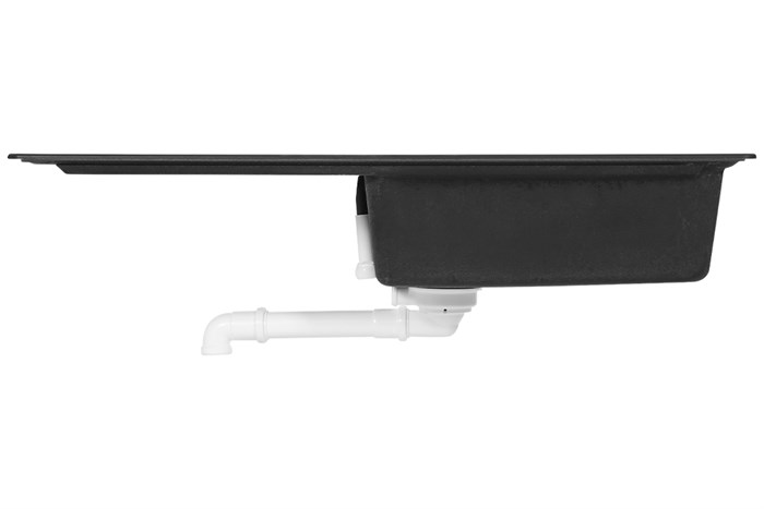 Chậu rửa chén 1 ngăn 1 cánh đá Hafele GED1S60 Đen Màu Đen