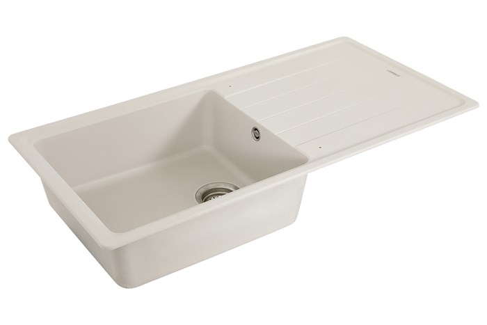 Chậu rửa chén 1 ngăn 1 cánh đá Hafele GED1S60 Kem Màu Kem