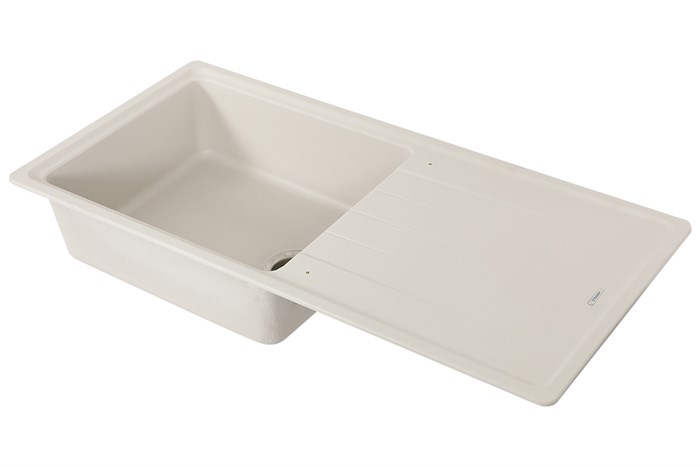 Chậu rửa chén 1 ngăn 1 cánh đá Hafele GED1S60 Kem Màu Kem