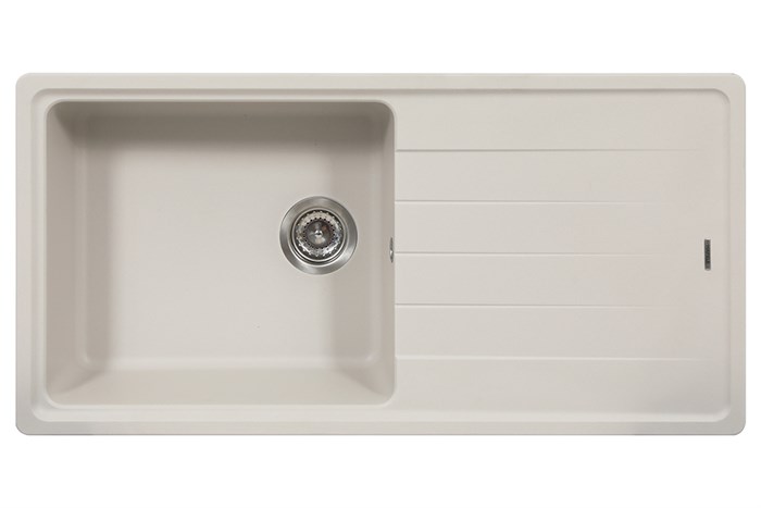 Chậu rửa chén 1 ngăn 1 cánh đá Hafele GED1S60 Kem Màu Kem