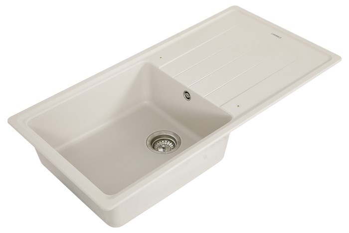 Chậu rửa chén 1 ngăn 1 cánh đá Hafele GED1S60 Kem Màu Kem