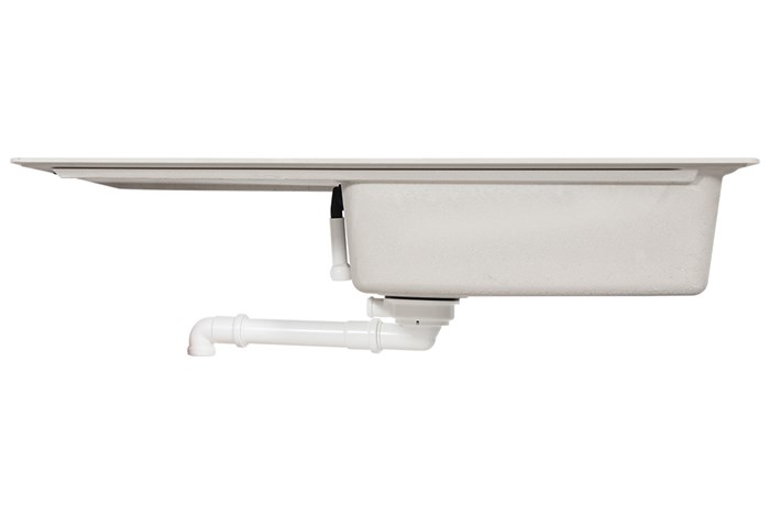 Chậu rửa chén 1 ngăn 1 cánh đá Hafele GED1S60 Kem Màu Kem