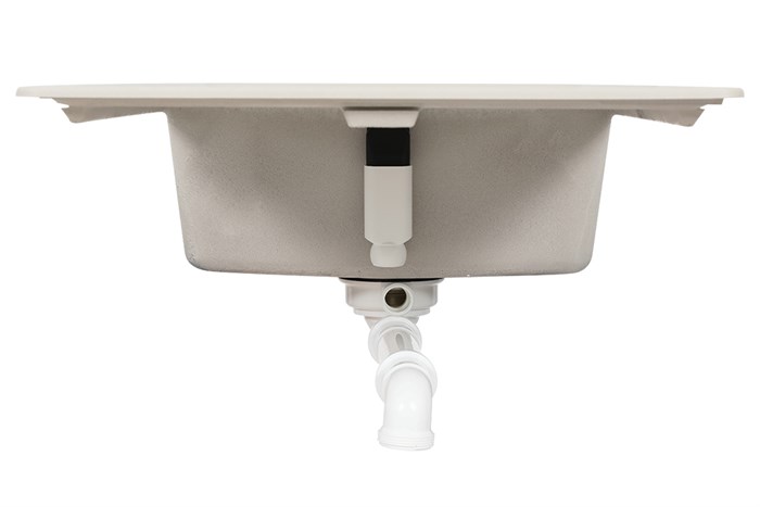 Chậu rửa chén 1 ngăn 1 cánh đá Hafele GED1S60 Kem Màu Kem