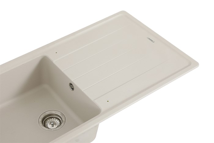 Chậu rửa chén 1 ngăn 1 cánh đá Hafele GED1S60 Kem Màu Kem