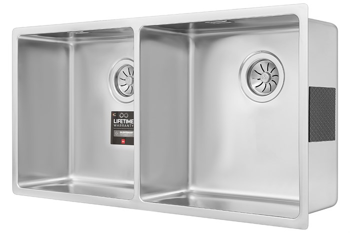 Chậu rửa chén 2 ngăn inox Teka BE LINEA RS15 2B 860 Màu Inox