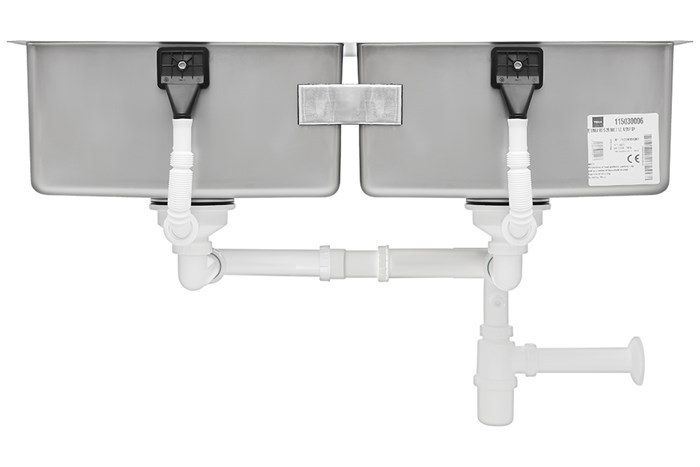 Chậu rửa chén 2 ngăn inox Teka BE LINEA RS15 2B 860 Màu Inox