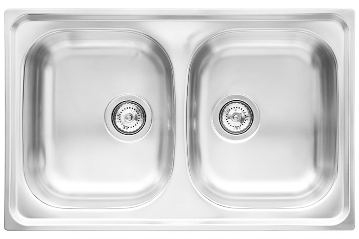 Chậu rửa chén 2 ngăn inox Teka UNIVERSE 80 T-XP 2B Màu Inox