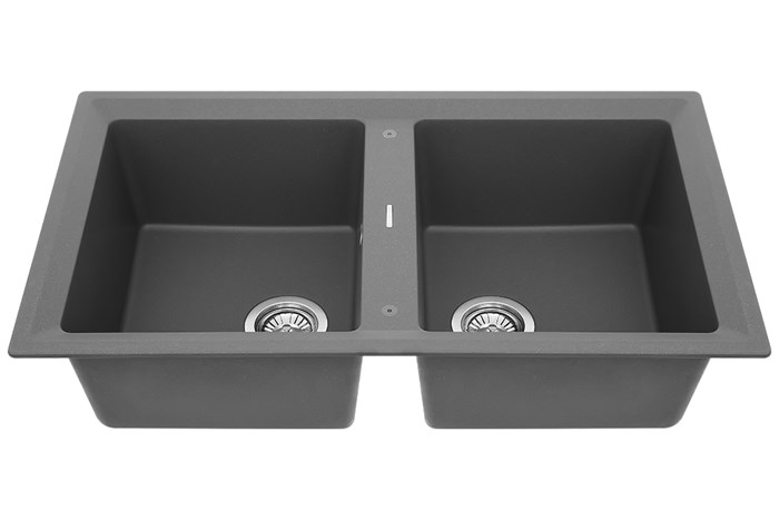 Chậu rửa chén 2 ngăn đá Teka STONE 90 B-TG 2B BK Màu Đen