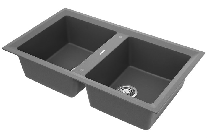 Chậu rửa chén 2 ngăn đá Teka STONE 90 B-TG 2B BK Màu Đen