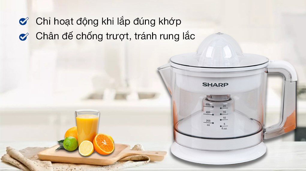 Máy vắt cam Sharp 25W EJ-J256-WH