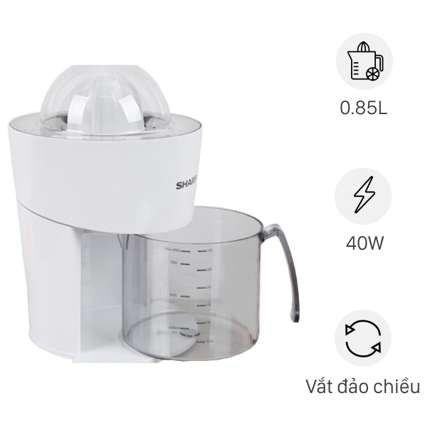 Máy vắt cam Sharp 40W EJ-J408-WH