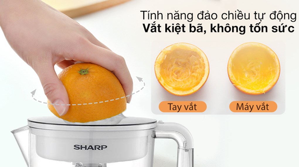 Máy vắt cam Sharp 40W EJ-J407-WH