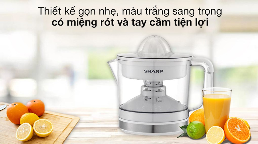 Máy vắt cam Sharp 40W EJ-J407-WH