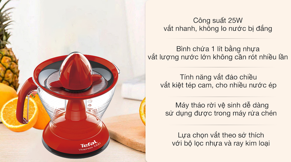 Máy vắt cam Tefal Vitapress 25W ZP325380