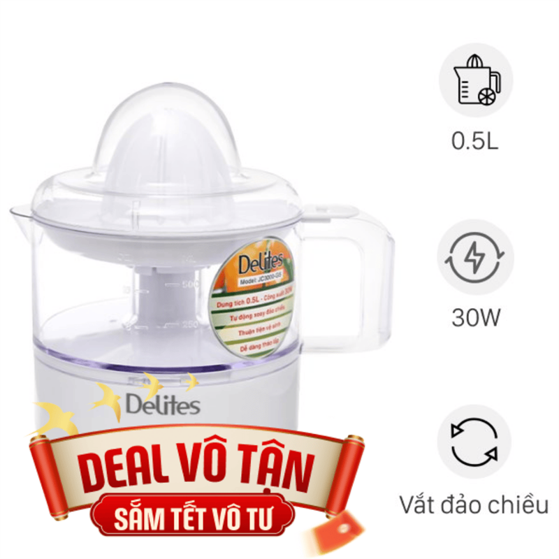 Máy vắt cam Delites JC3000-GS