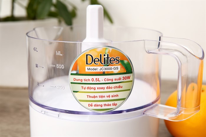Máy vắt cam Delites 30W JC3000-GS Màu Trắng