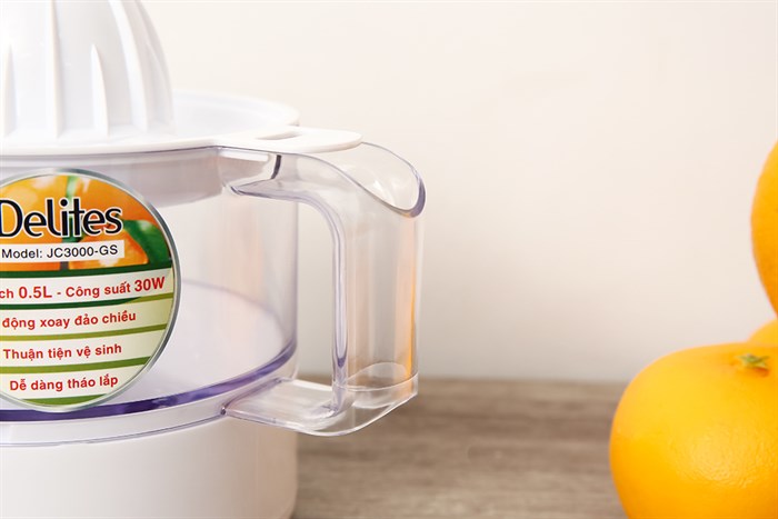 Máy vắt cam Delites 30W JC3000-GS Màu Trắng