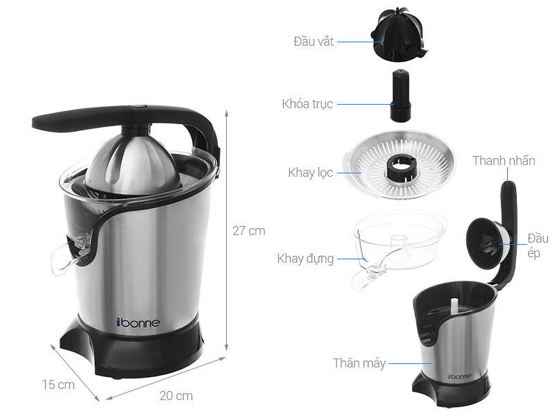 Máy vắt cam iBonne 180W IB-22