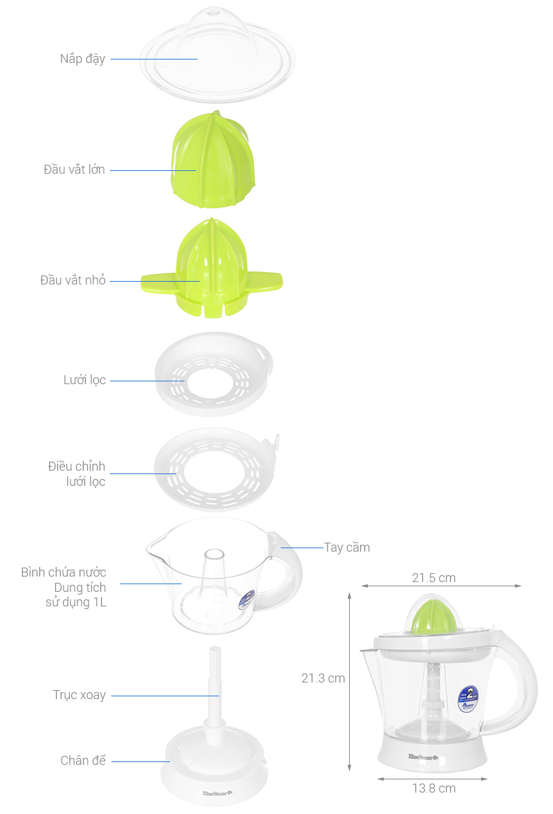 Máy vắt cam BlueStone 40W CJB-1129