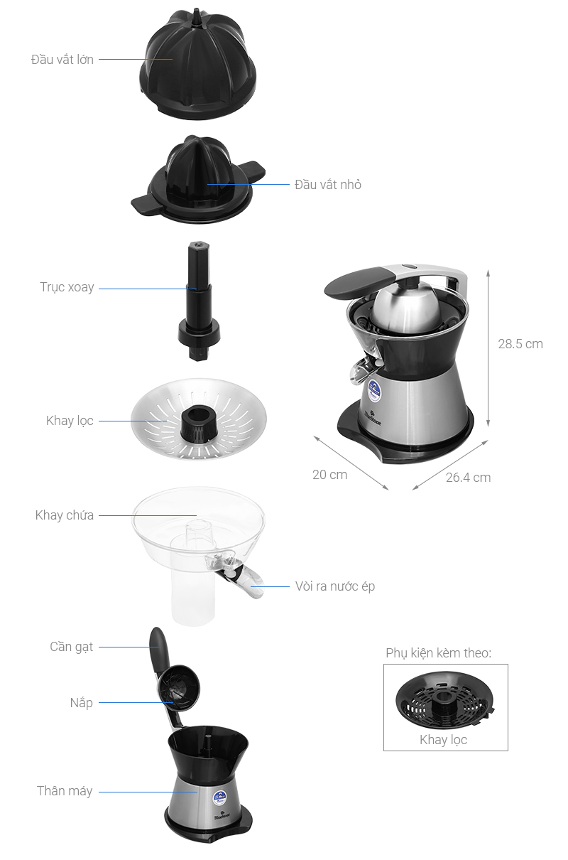 Máy vắt cam BlueStone CJB-1173