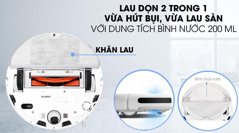 Robot hút bụi lau nhà Xiaomi Vacuum Mop SKV4093GL
