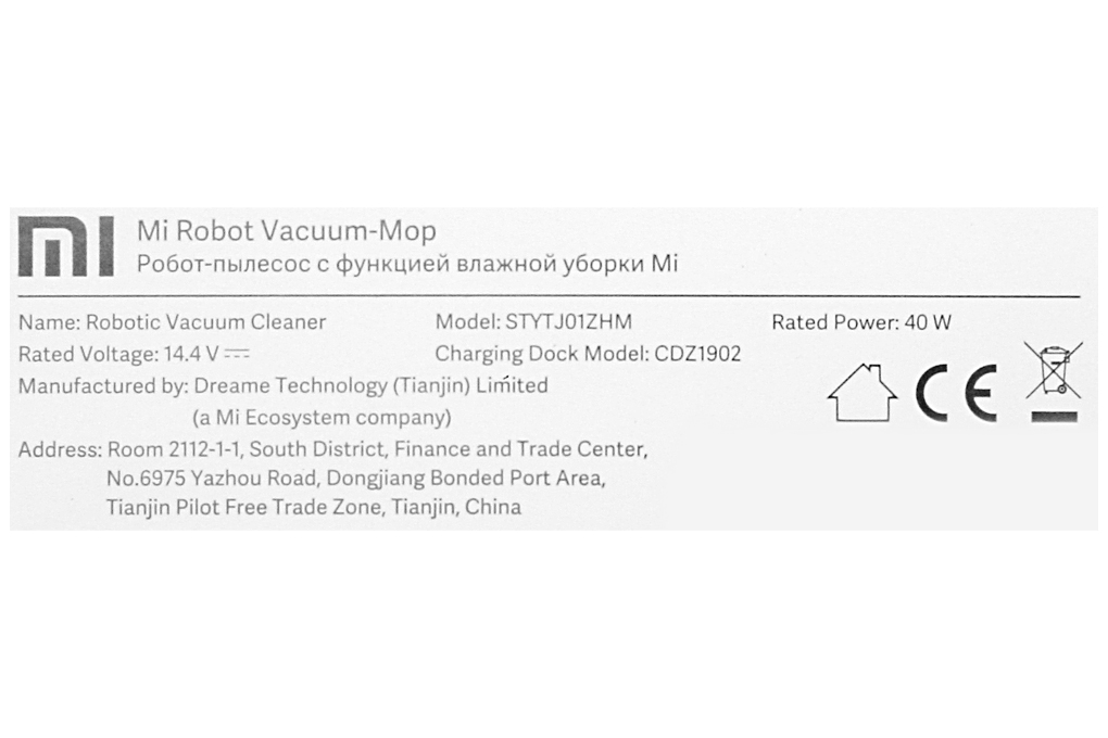 Robot hút bụi lau nhà Xiaomi Vacuum Mop SKV4093GL Màu Trắng