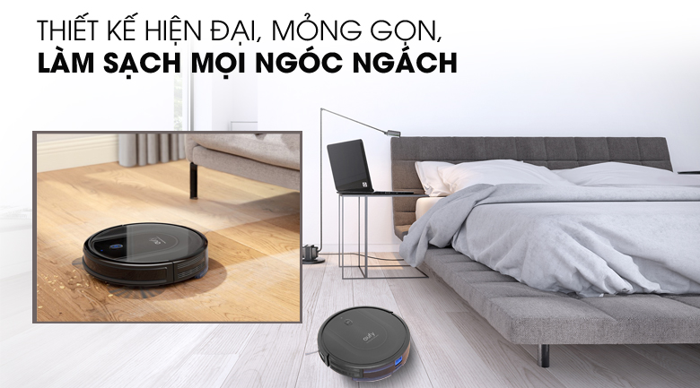 Robot hút bụi lau nhà Eufy Robovac G10 Hybrid - T2150 Đen