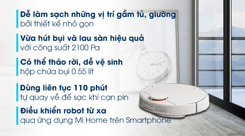 Robot hút bụi lau nhà Xiaomi Vacuum Mop Pro SKV4110GL - 3