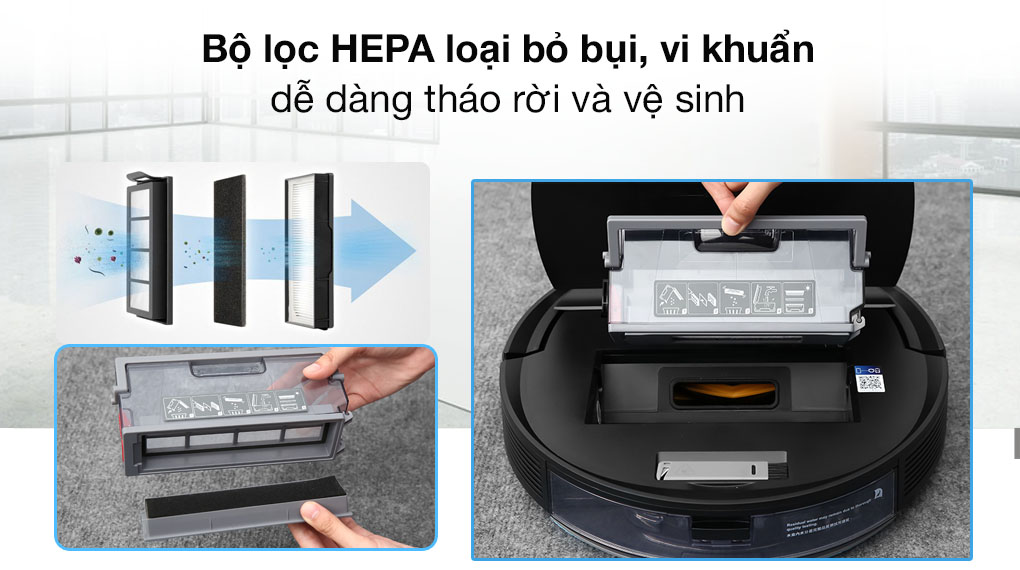 Robot hút bụi lau nhà Ecovacs Deebot Ozmo T8 AIVI