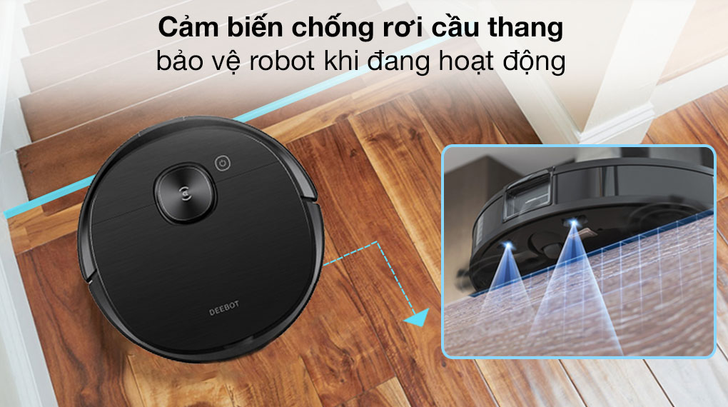 Robot hút bụi lau nhà Ecovacs Deebot Ozmo T8 AIVI
