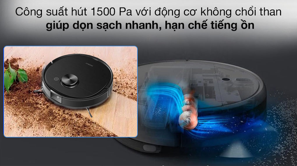 Robot hút bụi lau nhà Ecovacs Deebot Ozmo T8 AIVI