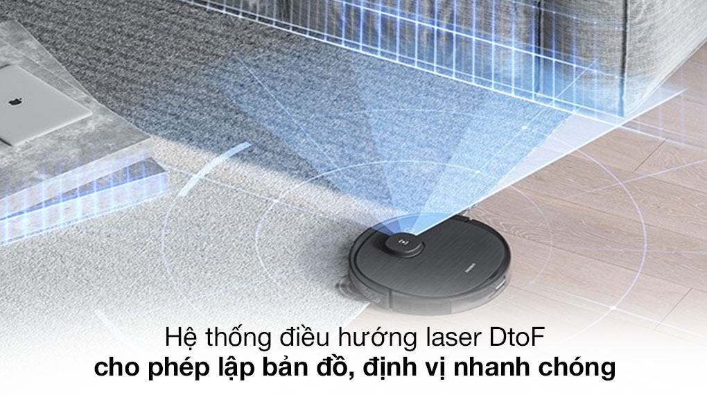 Robot hút bụi lau nhà Ecovacs Deebot Ozmo T8 AIVI