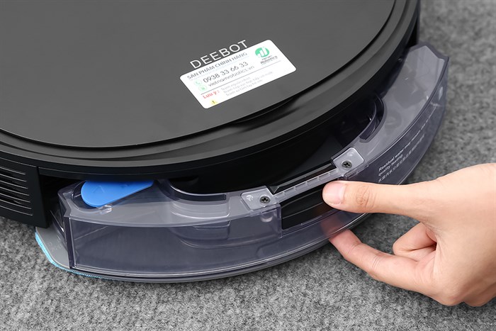 Robot hút bụi lau nhà Ecovacs Deebot Ozmo T8 AIVI Màu Đen