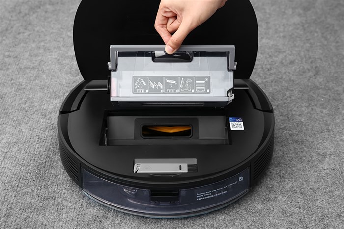 Robot hút bụi lau nhà Ecovacs Deebot Ozmo T8 AIVI Màu Đen